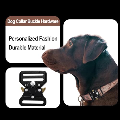 1-1/4 Inch Tactical Buckle Replacement, Metal Heavy Duty Tactical Belt Buckles for Webbing Nylon Strap, Dog Collar, Harness, Military Buckle Backpack Clip Hardware, Black - color: 03(1-1/4" Black Metal Buckle 1pcs)
