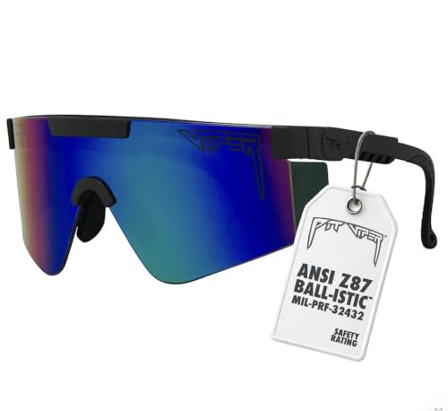 Pit Viper OG 2.0 Ballistic Shooting Glasses | MIL-SPEC Z87+ - color: Blue, size: Wide