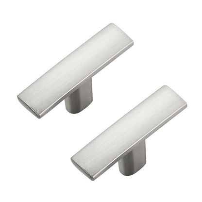 3 Pack Brushed Nickel Cabinet Knobs, 2in Length Curved Bar Drawer Pulls - color: Brushed Nickel, size: 3 Pack, style: Curved