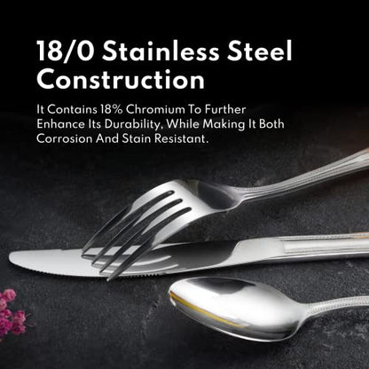 New Star Foodservice Bead Pattern Stainless Steel Serving Spoon, 7.8-Inch - size: Serving Spoon (7.8-Inch)
