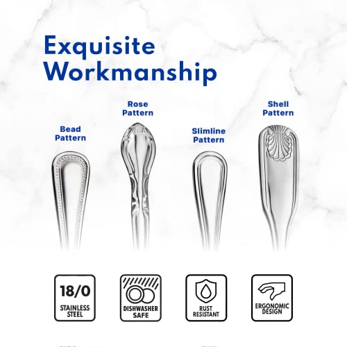 New Star Foodservice Bead Pattern 18/0 Stainless Steel Oyster Fork, 6-Inch, Set of 12, Commercial Grade (Pack of 2) - size: Oyster Fork (6-Inch) (Pack of 2)