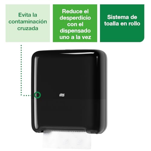 Tork Matic Paper Towel Dispenser H1, Elevation Design, 5510282 - style: Dispenser - Black