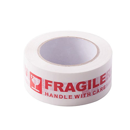 1Roll Warning Fragile Tape Handle with Care 2Inx330Ft(110Yds) - color: 1 Roll