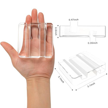 Transparent Acrylic Tablet Stand, Portable Phone Holder for Desk Use - color: Transparent