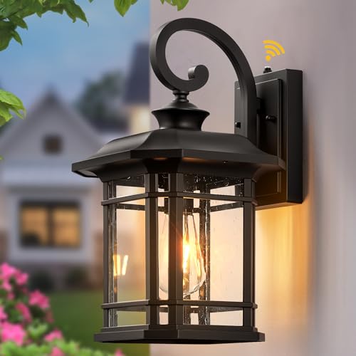 VIANIS 16.7" Large Black Dusk to Dawn Outdoor Lighting, Easy to Install - color: Black, size: 16.7 in Large Dusk to Dawn 1 Pack