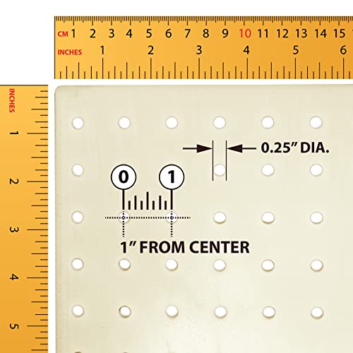 Azar Displays 703385-WHT Four-Sided Revolving 8”W X 20”H Pegboard Counter Display, White - color: White, style: Pegboard Only