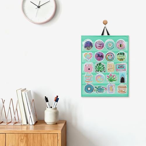 PACMAXI Double-Sided Portable Sticker Display Stand Organizer - color: Green