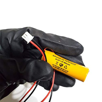 (2 Pack) AA900mAh 1.2V Unitech BST DAA900BT AA Ni-CD 900mAh MINBO AA-1000 Exit Sign Emergency Light KR-AA900MAH Batteryhawk LLC Fire Exit Battery - color: 129BHJC2P