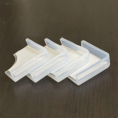 Silicone Clear Corner Protector Baby Proofing Single-Side Adhesive, 4 Count - size: 3/16x3/4 in (Width)