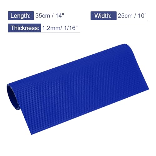 MECCANIXITY Corrugated Paper Sheets 5pcs 14x10x1/16inch Dark Blue - color: Dark Blue, size: 14inch x 10inch x 1/16inch
