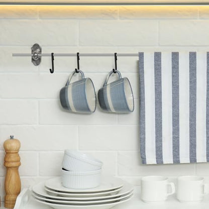 Lyrow 40 Pcs Stainless Steel J Hook, Wire Shelving, Hanging Hooks, Black - color: Black