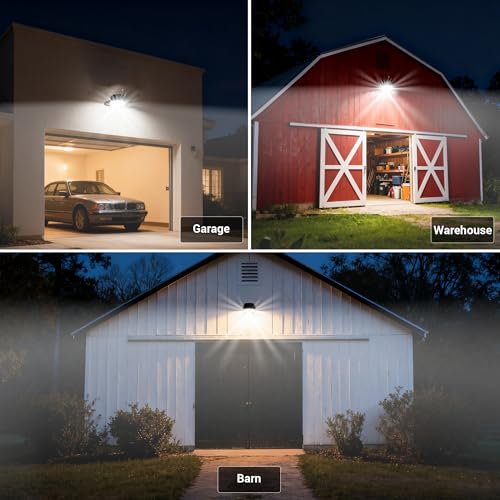 LED Barn Light Dusk to Dawn with Photocell, 55W 7500LM 5000K Daylight, 500W Incandescent/200W HID Replacement, Weather Resistant Outdoor Security Light for Yard, Garage, Farm, Porch - color: 55W Barn Light