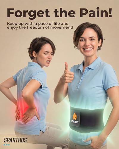Sparthos Back Brace for Women & Men, Sciatica, Lower Back Pain - Black-XS - color: Black