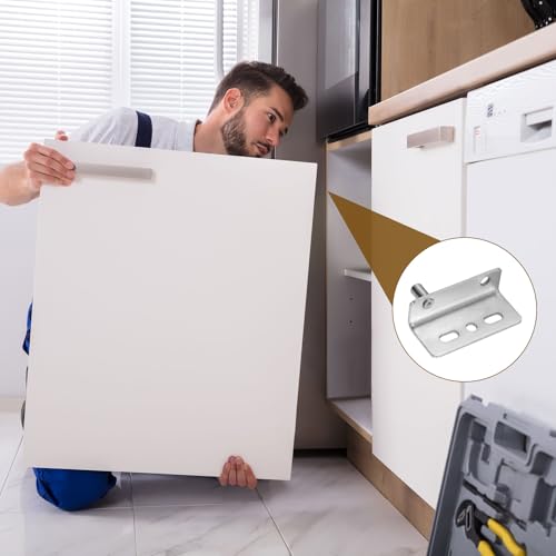 uxcell 4Set Pivot Hinge, 40 x 18 mm Heavy Duty Iron Concealed Shaft Door Hinges with Bushing Kit for Furniture Cabinets Wood Doors, Silver - color: Silver