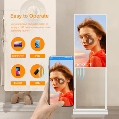 55" Digital Signage Display Kiosk 700-Nit UHD Commercial Display - size: 55 inch