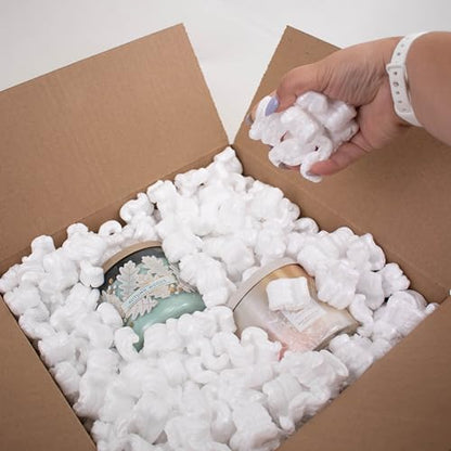 Magicwater Supply - .25 Cu Ft - White Packing Peanuts - Anti-Static S Shaped Cushion for Shipping, Void Filling & Storage - Protect Your Goods (Pack of 2) - size: 1/4 Cu Ft (Pack of 2)