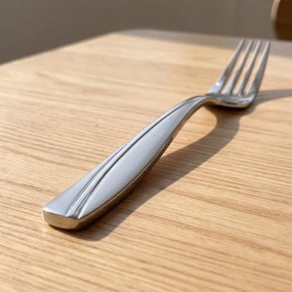 30-Piece Stainless Stee Silverware Set for 6 - color: Silver, size: 30-Piece