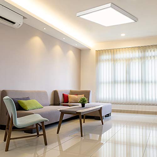 4Pcs 2x2FT Aluminum Surface Mount Kit for LED Flat Panel Light - color: White-4 Set, size: 2FT × 2FT