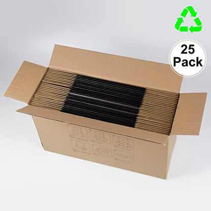 9x6x4 Inches Shipping Boxes Pack of 25, Packaging Corrugated Cardboard Mailer Boxes for Small Bussiness, Black - size: 9 x 6 x 4 inch
