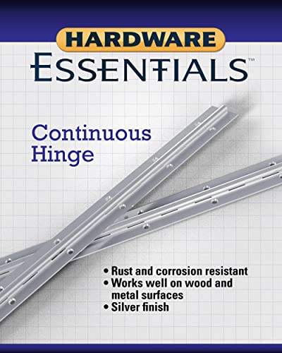 Hardware Essentials 853400 Continuous Pin 12" x 1-1/2" Stainless Steel - color: Steel Finish, size: 12" x 1-1/2"