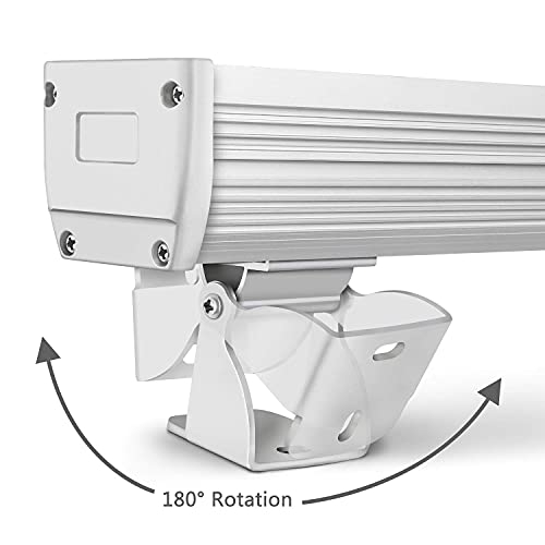 48W Wall Washer Light, 39.4in Wall Washer Linear Light 5000K Daylight White, Super Bright 4800lm Outdoor wall Washer led Light with US 3-Plug IP65 Waterproof Suitable for Garden, Bridge