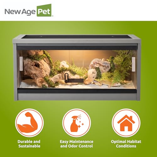 New Age Pet® ECOFLEX® 24" Small Reptile Enclosure, Grey - color: Grey, size: Small