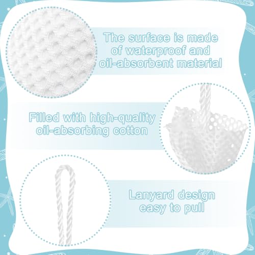 Threlaco 2 Pcs 6” X 19” Bilge Socks Oil Only Absorbent Sock for Boats - size: 6” X 19”