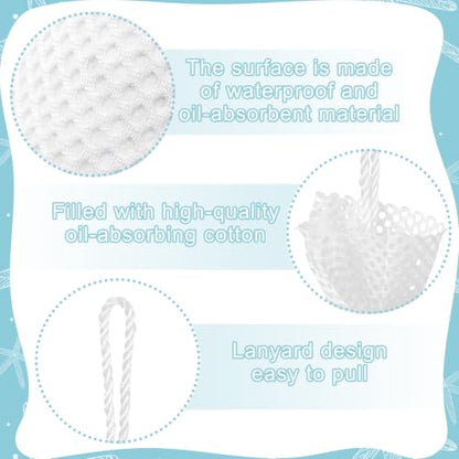 Threlaco 2 Pcs 6” X 19” Bilge Socks Oil Only Absorbent Sock for Boats - size: 6” X 19”