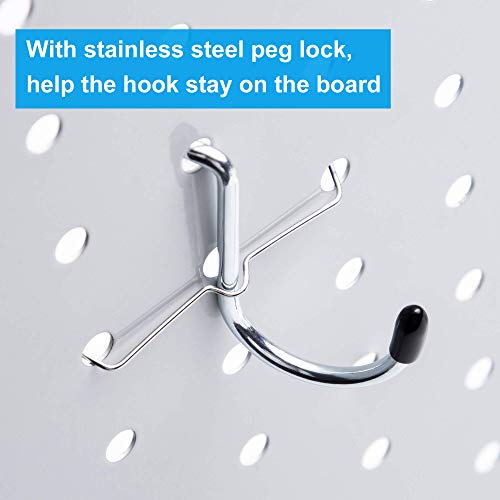Pegboard Hooks with Bins, Peg Locks, for Organizing Various Tools, 117 PCS, 60 of Which are Locks - style: 117PCS