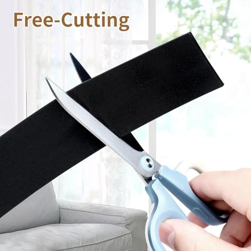 ZOMPAGO Single Sided Foam Weather Stripping Tape Black,2 Roll 1.18in X16FT - color: Black, size: 2 Rolls1.18in X16.4FT