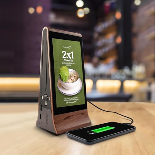 WeADS Digital Signage Display for Tabletop (Wood Grain) - color: Wood Grain