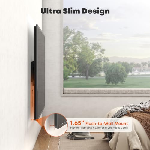 Heavy Duty Tilting TV Wall Mount for 43-100 Inch TVs up to 165 lbs - size: 100 Inch