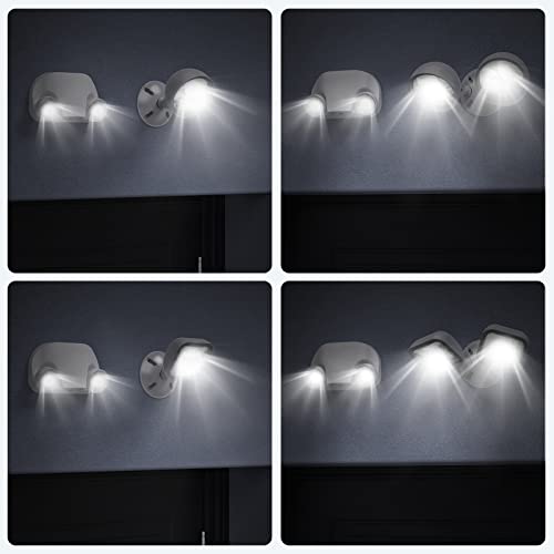 Led Emergency Light with Remote Capable, Adjustable LED Lamp Heads Exit Lighting, Backup Battery White Emergency Lights, 120V-277V Dual Voltage, UL Certified (6 Pack)