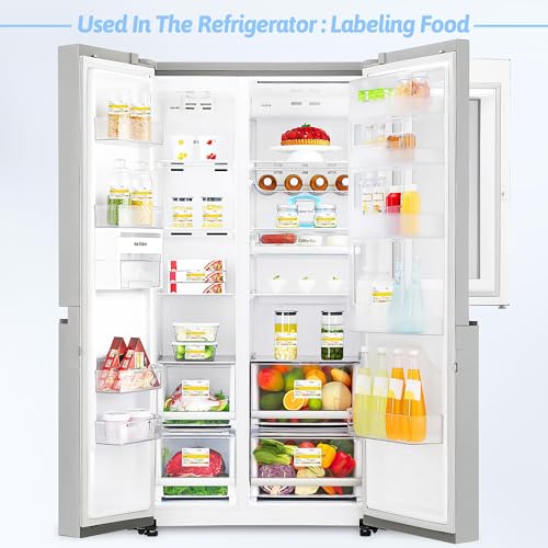 Restaurant Quality Shelf Life Food Rotation Labels Vinyl, 2” x 3” Self-Adhesive Removable Freezer Food Labels, Perfect for Reusable Containers, Easy to Remove, Food Safety Date Sticker (3 PCS) - style: 3 PCS