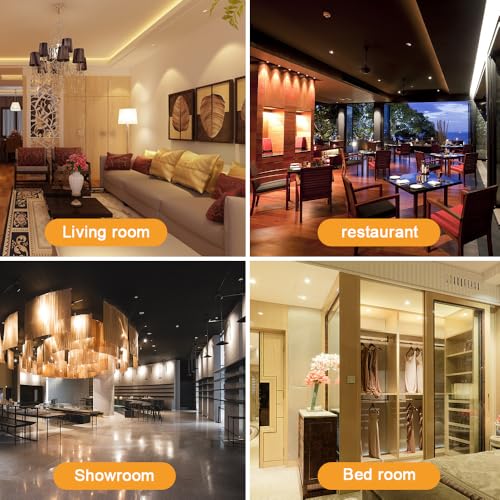 10pcs 2 inch Gimbal LED Recessed Light Small Recessed Lights AC110V - color: Warm White/Silver
