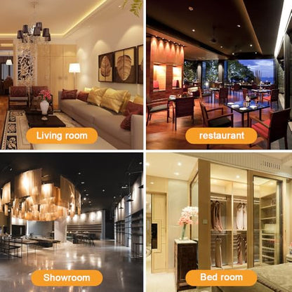 10pcs 2 inch Gimbal LED Recessed Light Small Recessed Lights AC110V - color: Warm White/Silver