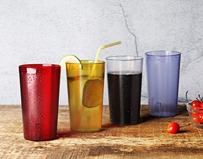 New Star Foodservice | Restaurant-Grade Beverage Tumblers (Clear (Set of 12), 12 oz) (Pack of 6) - size: 12 oz (Pack of 6)
