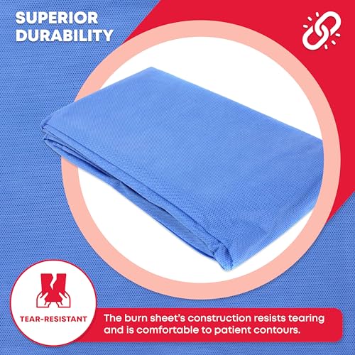 Ever Ready First Aid Sterile Burn Sheet Blanket – 60”x 90” (3 Count)