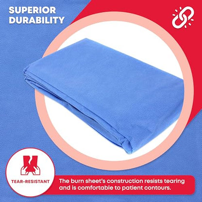 Ever Ready First Aid Sterile Burn Sheet Blanket – 60”x 90” (3 Count)