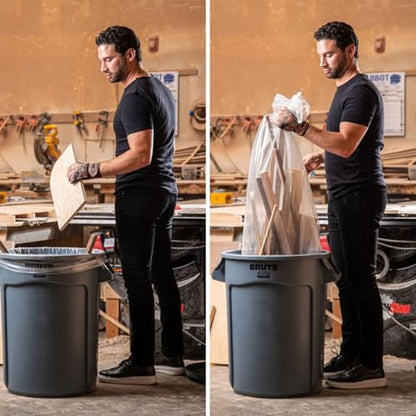 Plasticplace 20-30 Gallon Trash Bags │ 1.5 Mil │ Clear Heavy Duty Garbage Can Liners │100 Count (Pack of 1) - color: Clear, size: 1 Count (Pack of 100)