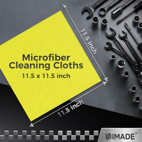 UNIMADE Microfiber Cleaning Cloth, 800PK Commercial Grade Work Rags - color: Multicolor, size: 800pk
