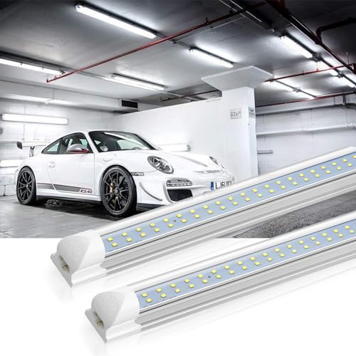 SHOPLED (25-Pack) 8FT LED Shop Light, 80W 10800LM 6000K Cool White - size: 8FT-25 Count