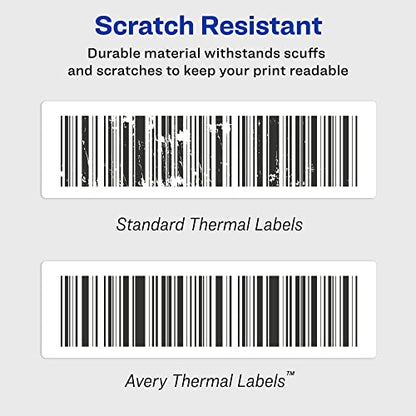 Avery Direct Thermal Shipping Labels, 2-1/8" x 4", White, Comparable to DYMO 30323, 1 Roll of Labels, 140 Total (4153) - size: One Size