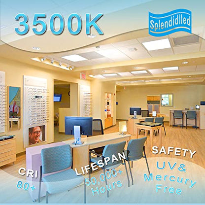 4FT LED Retrofit Kit,Recessed Fluorescent Light Retrofit Super Bright LED Light,Panel Light,Troffer Quick Repair and Retrofit LED Kit,No Professional Tools Required,36w,3500K Warm Light (4 Pack) - color: 4ft-3500k-4packs