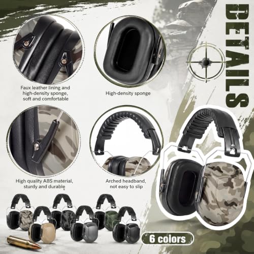 Amylove 12 Pcs Kids Noise Cancelling Headphones Ear Muffs Camo Style - size: Universal Fit (kids & Adults), style: Camo Style