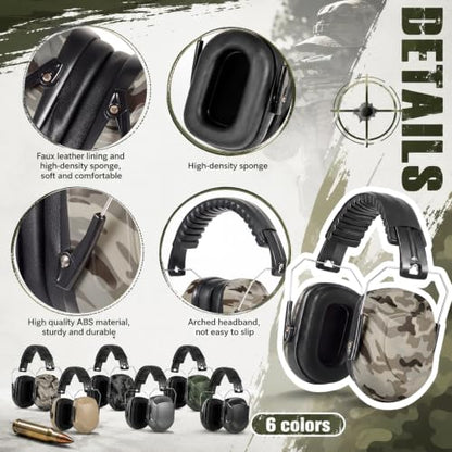 Amylove 12 Pcs Kids Noise Cancelling Headphones Ear Muffs Camo Style - size: Universal Fit (kids & Adults), style: Camo Style