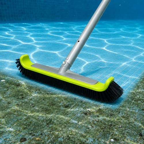 17.5-Inch Curved Pro Pool Brush Head for All Pool Surfaces - size: 17.5" Curved Pro