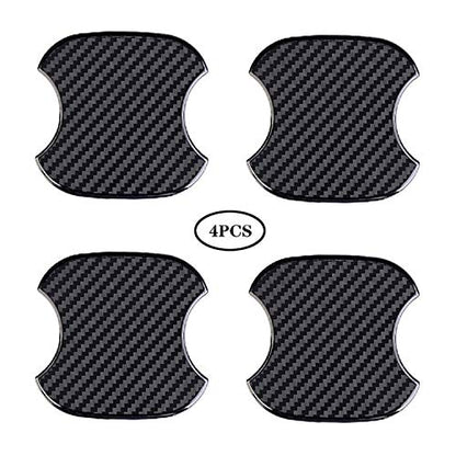 Universal 3D Carbon Fiber Car Door Handle Protection Film-M - color: Black, size: M