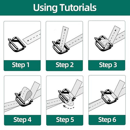 3/4" Metal Wire Buckle for Woven Cord Strapping
