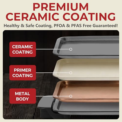 AshGlen Small Electric Griddle Nonstick, Griddle Pan Electric, Parrilla Eléctrica Para Cocinar, 12-Inch Ceramic Coating Pancake Griddle Electric, Indoor Griddle Grill Electric, PFOA Free, Graphite